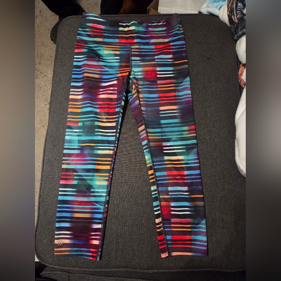 Athleta Laser Beam Sonar Capri Leggings Pants  - Picture 2 of 6